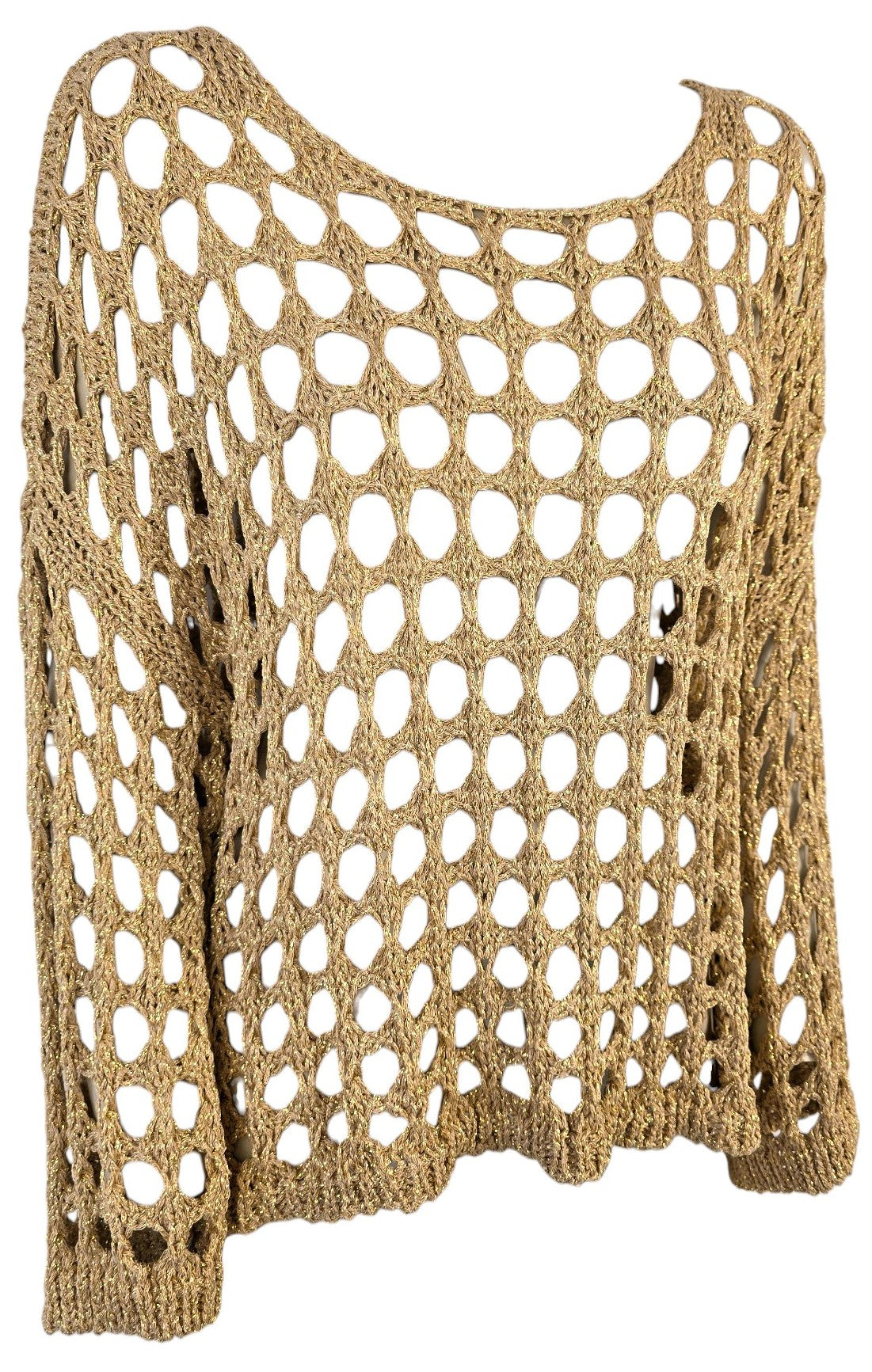 Maglia traforata oro