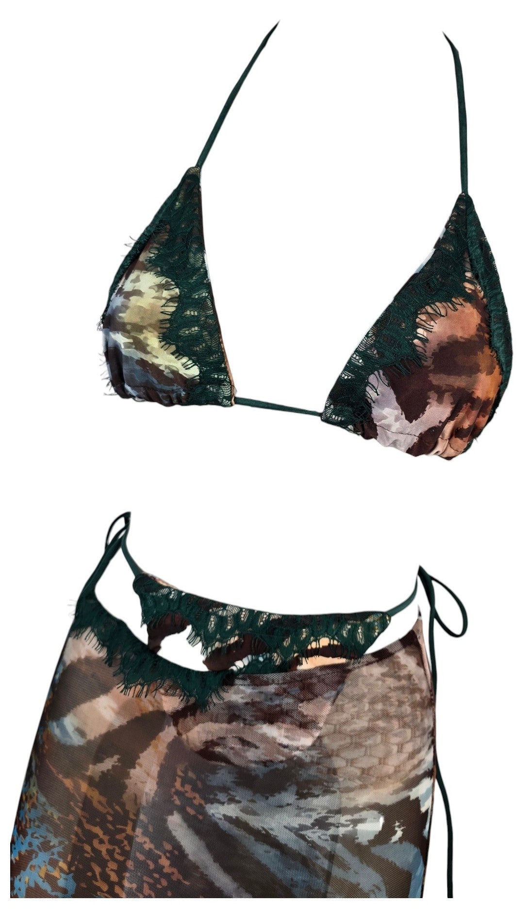 Set bikini con pizzo