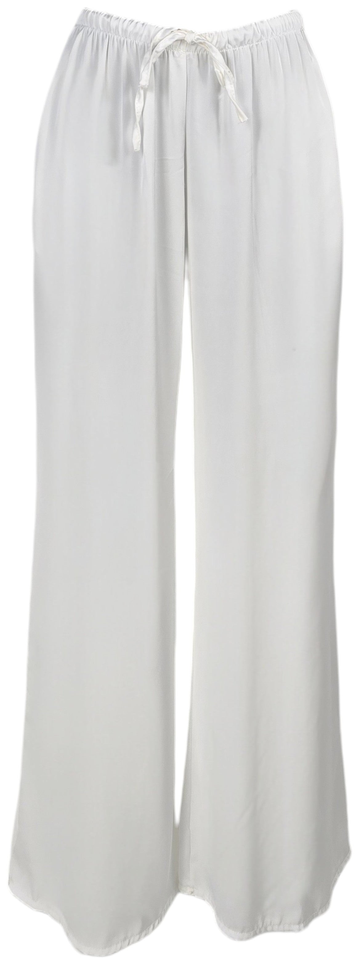 Pantalone a palazzo effetto raso