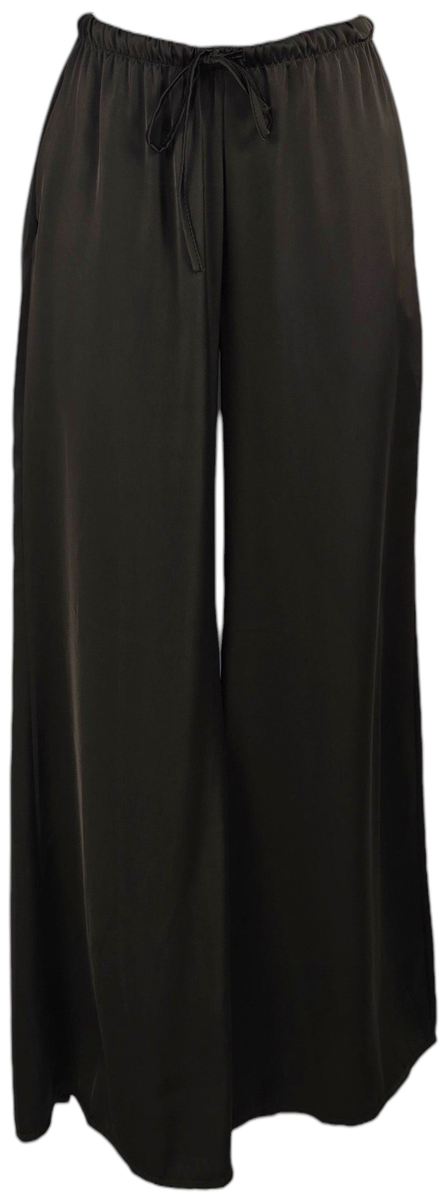 Pantalone a palazzo effetto raso