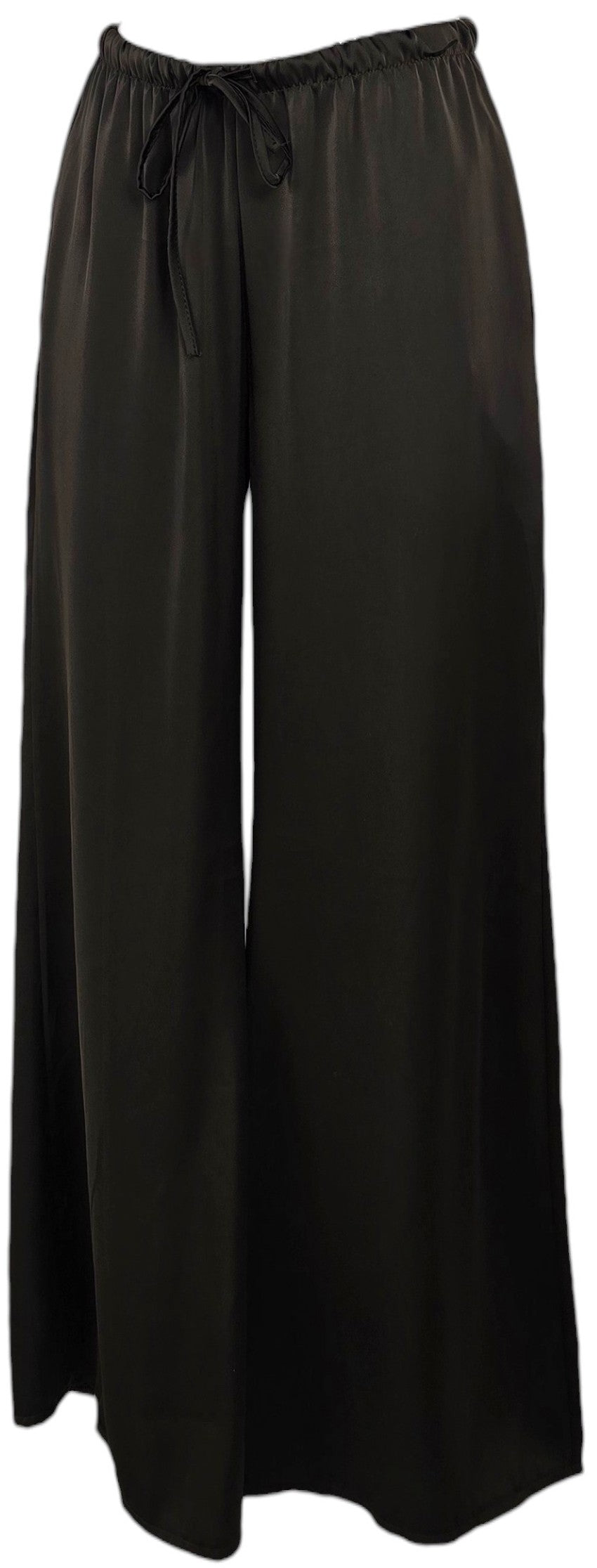 Pantalone a palazzo effetto raso