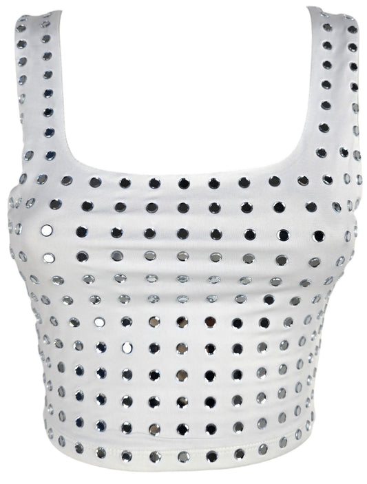 Canotta con strass
