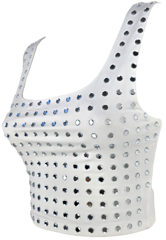 Canotta con strass