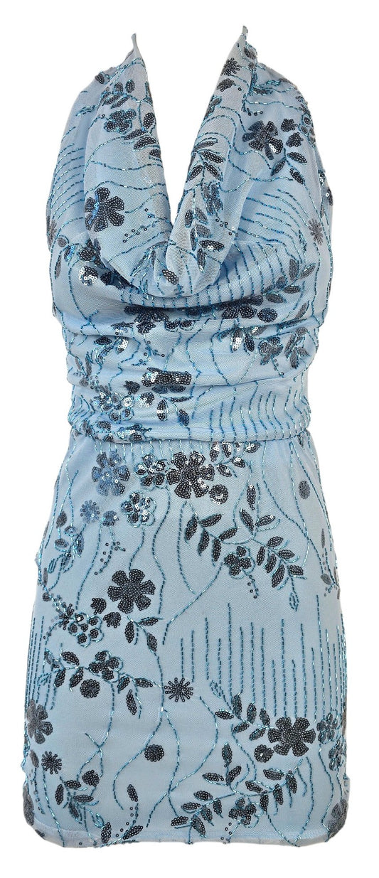 Completo Floreale Pailettes