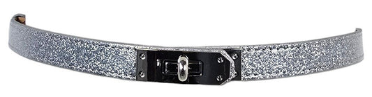 Cintura in Pelle "Argento"