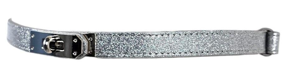 Cintura in Pelle "Argento"