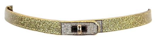 Cintura in Pelle "Oro"