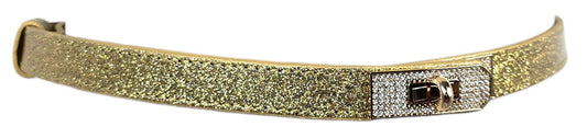 Cintura in Pelle "Oro"