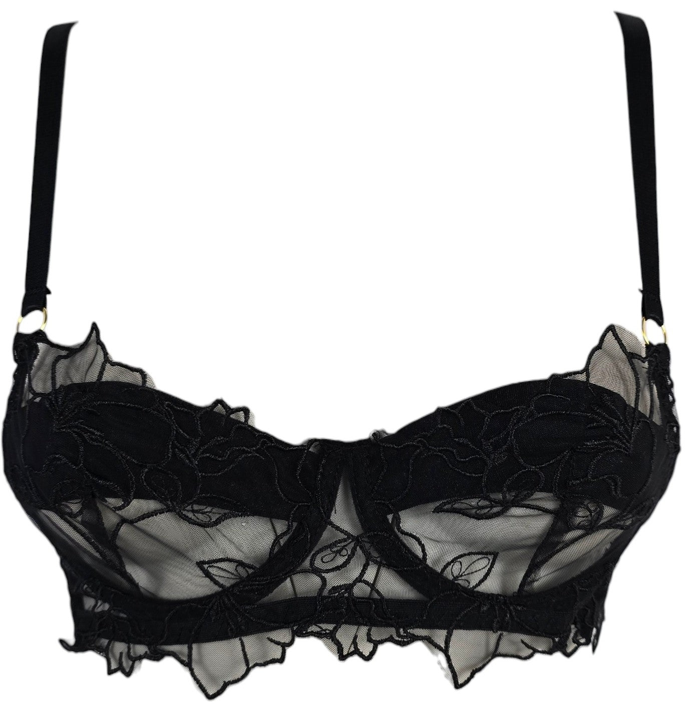 Bralette in pizzo e tulle