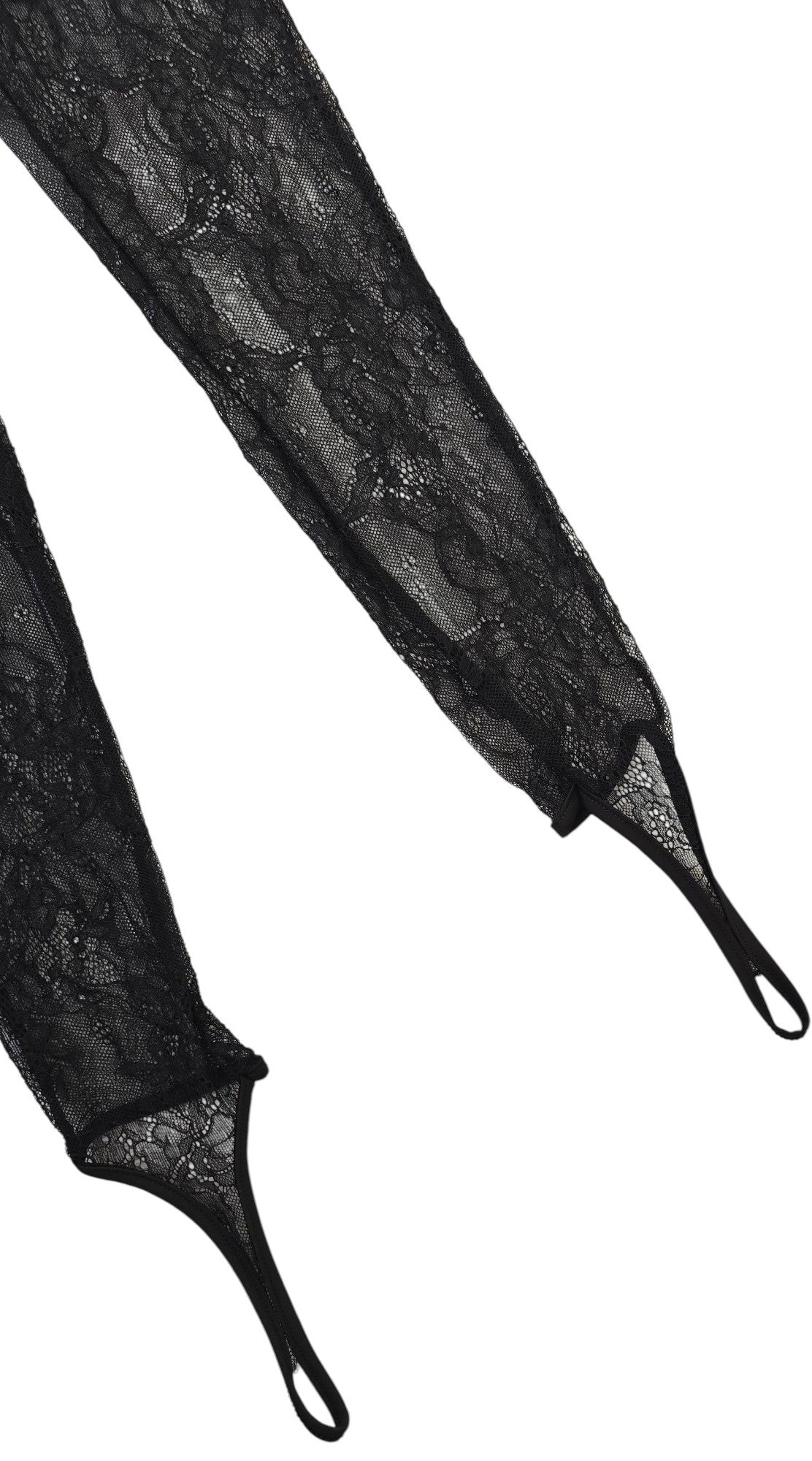 Leggings in pizzo con anello