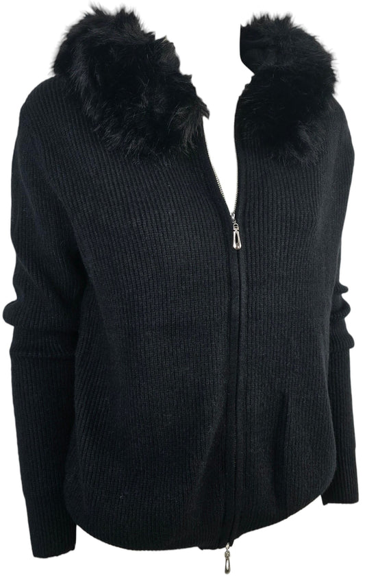 Cardigan con zip
