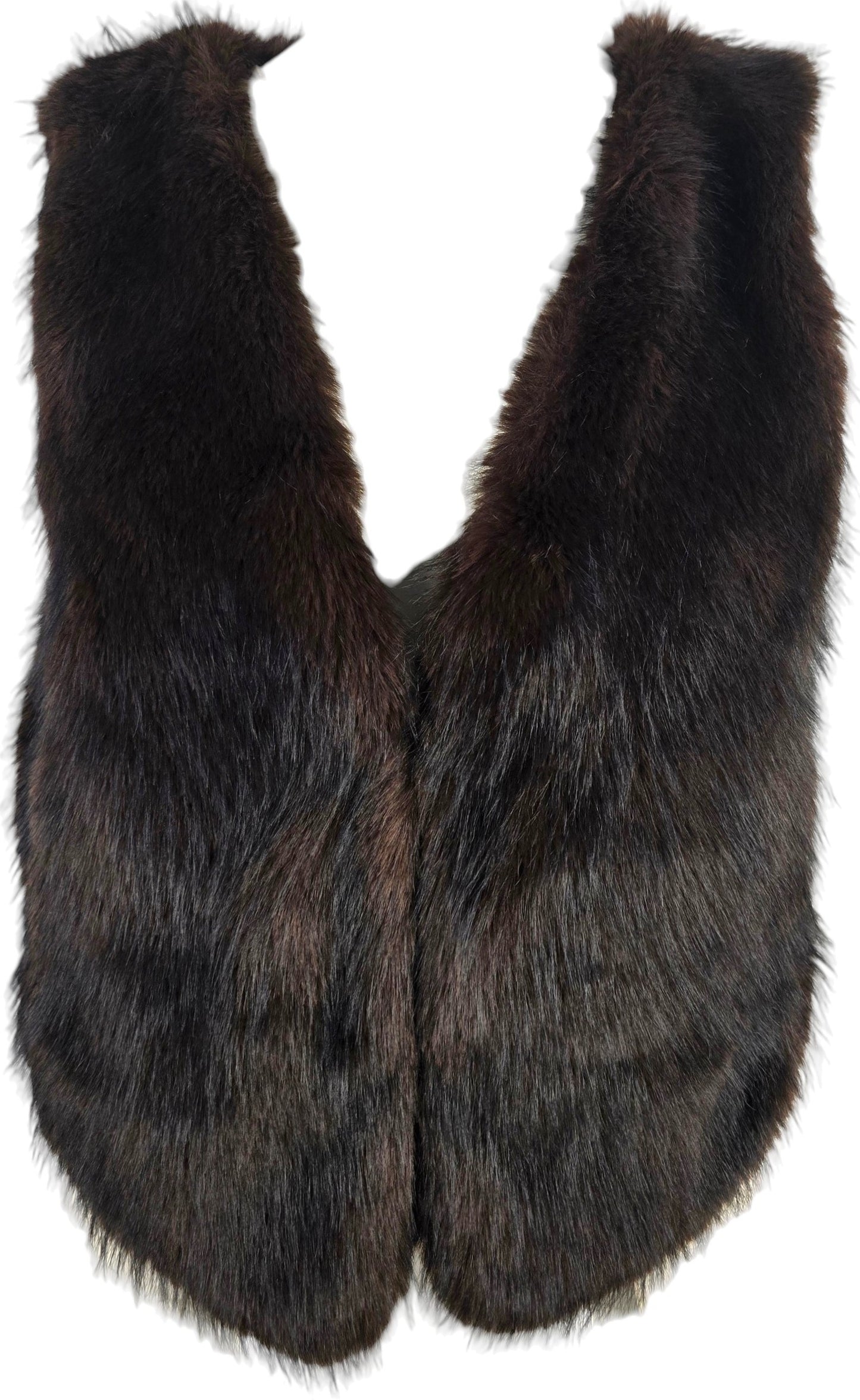 Gilet Elegante in Eco-Pelliccia a Pelo Lungo