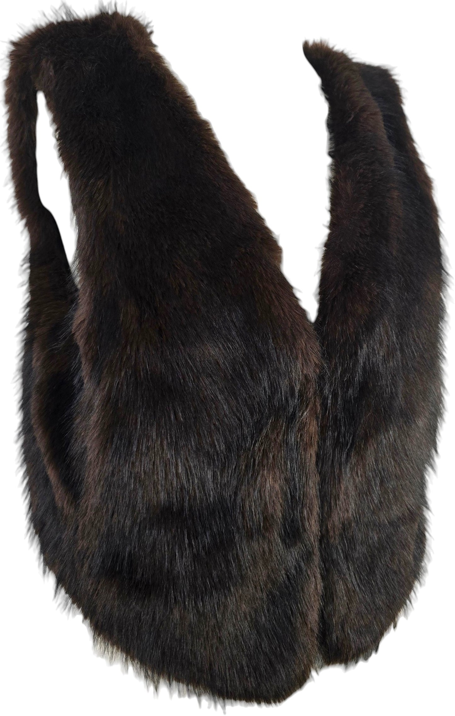 Gilet Elegante in Eco-Pelliccia a Pelo Lungo