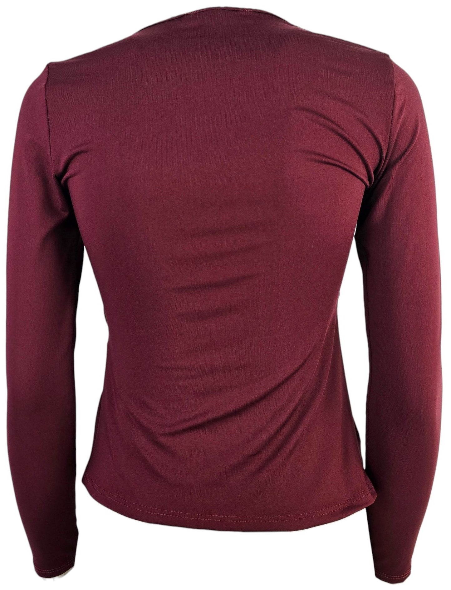 Maglia Drappeggiata con Dettagli in Pizzo
