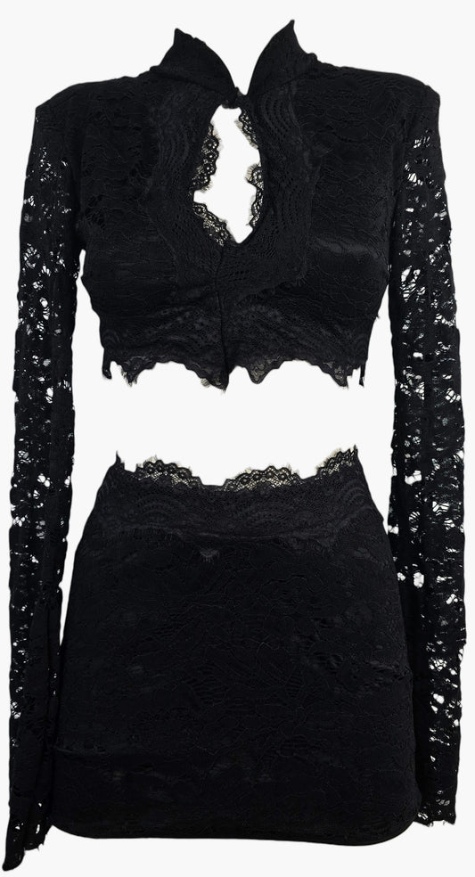 Completo Crop in Pizzo