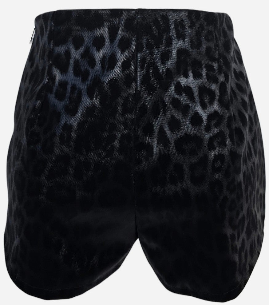 Pantaloncino in Ecopelle Animalier