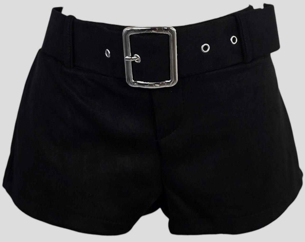 Pantaloncino in velluto con cintura