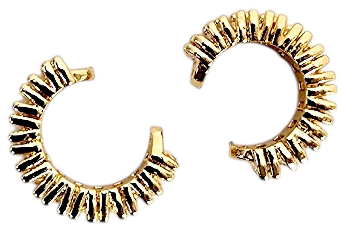 Orecchini Cuff con Castoni di Zirconi
