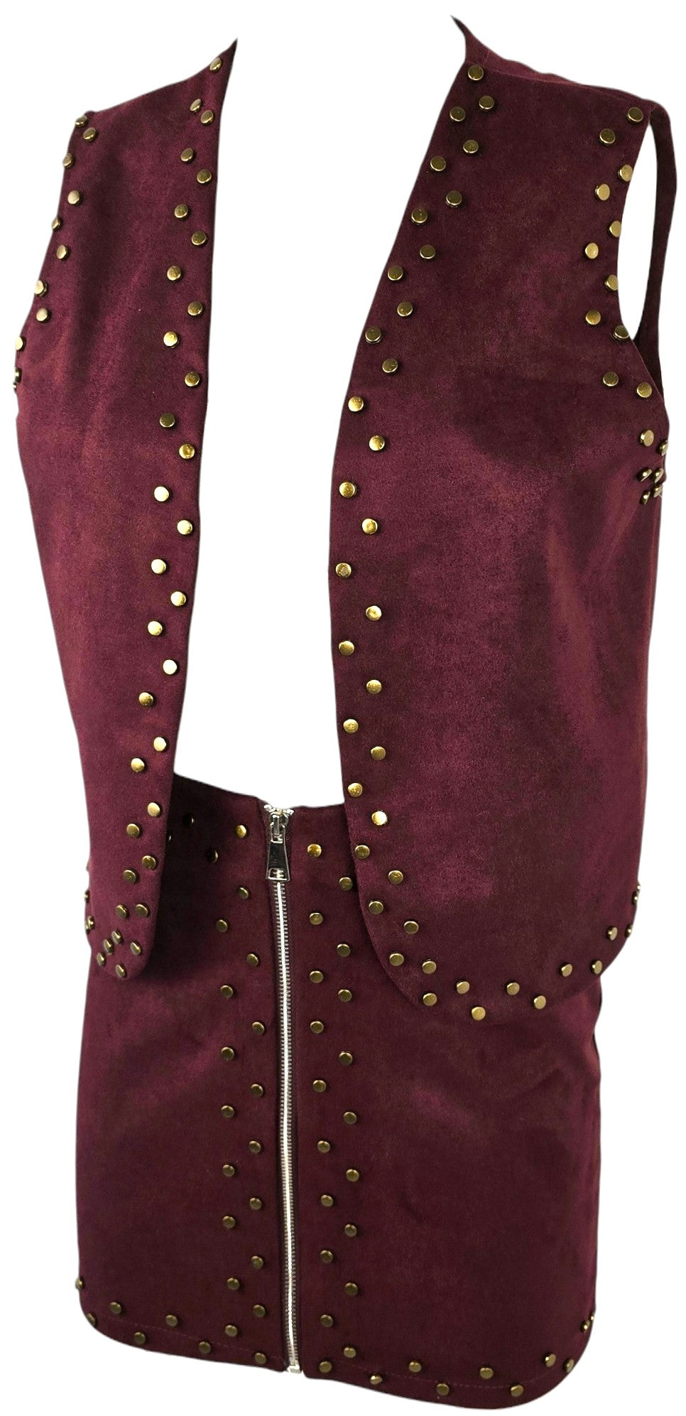 Completo Bordeaux con Borchie