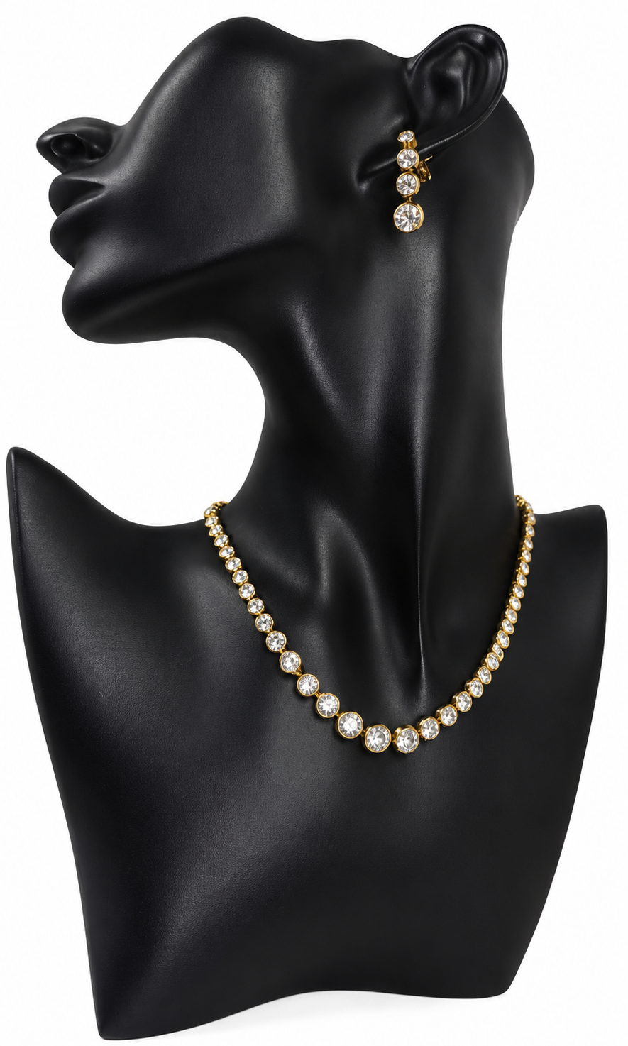 Parure dorata con punti luce