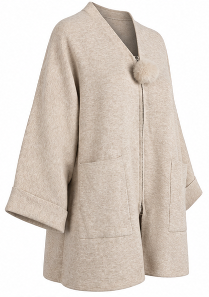 Cardigan con pompon