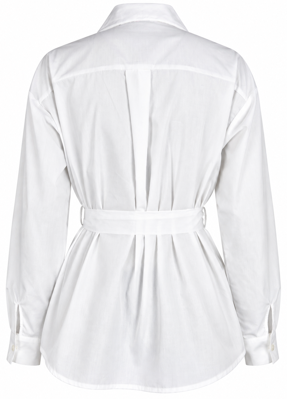 Camicia bianca decorata con cintura