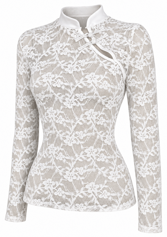 Maglia coreana in pizzo