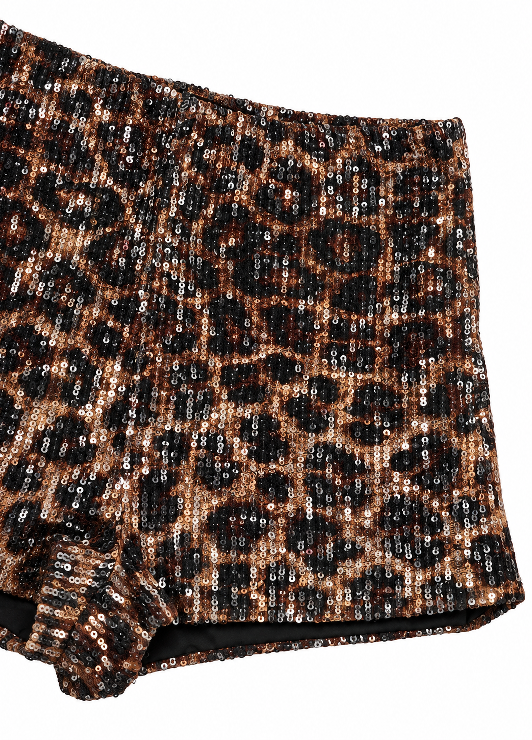 Pantaloncino maculati con paillettes