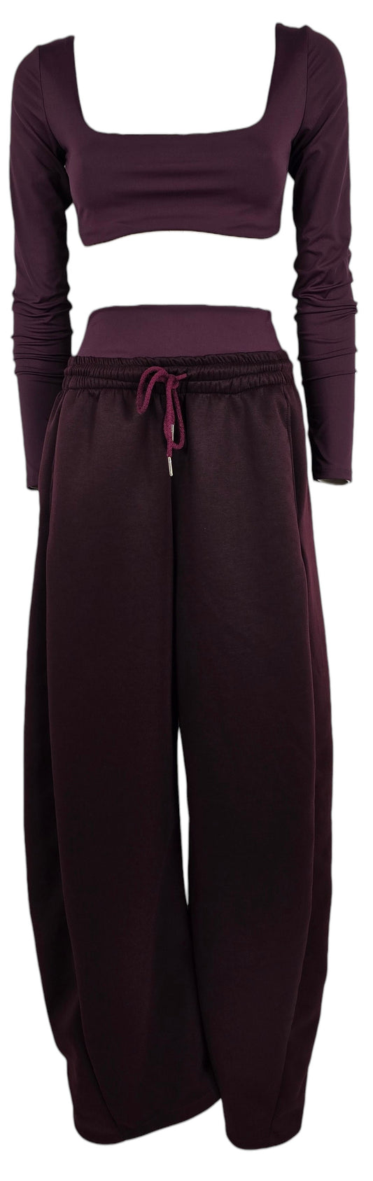 Completo tuta bordeaux