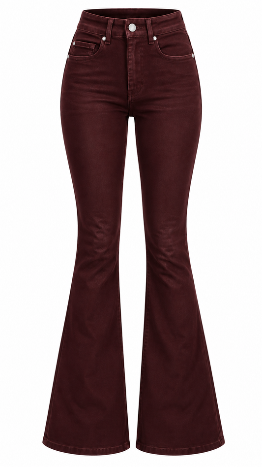 Jeans a zampa elasticizzato
