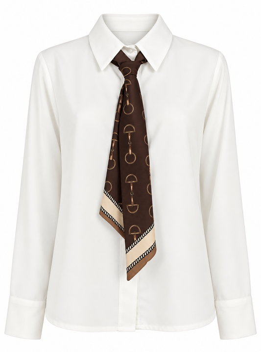 Camicia bianca con cravattino coordinato