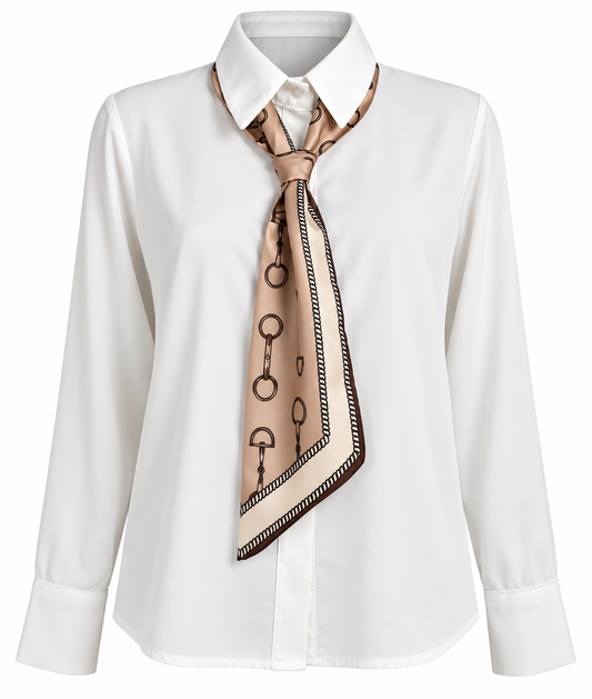 Camicia bianca con cravattino coordinato
