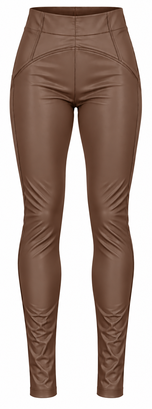 Leggings in ecopelle