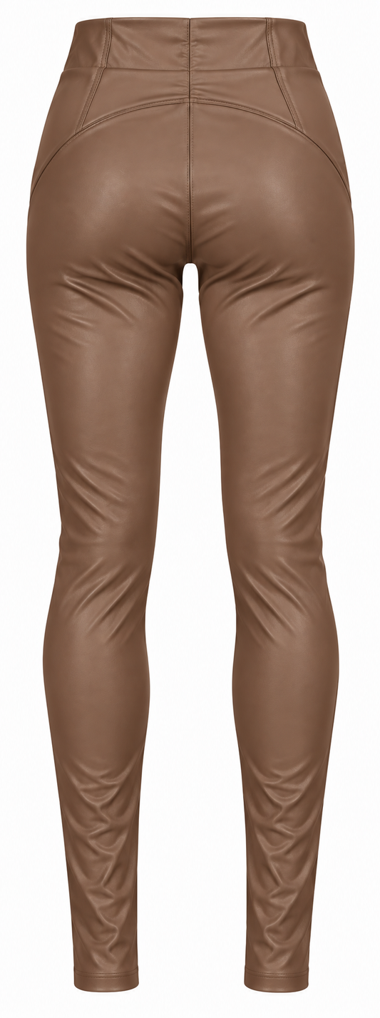 Leggings in ecopelle