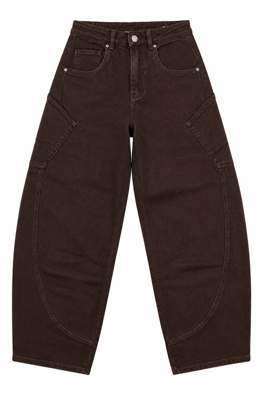 Jeans baloon marroni