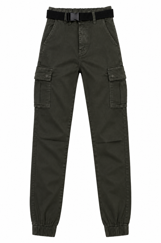Pantalone cargo verde scuro
