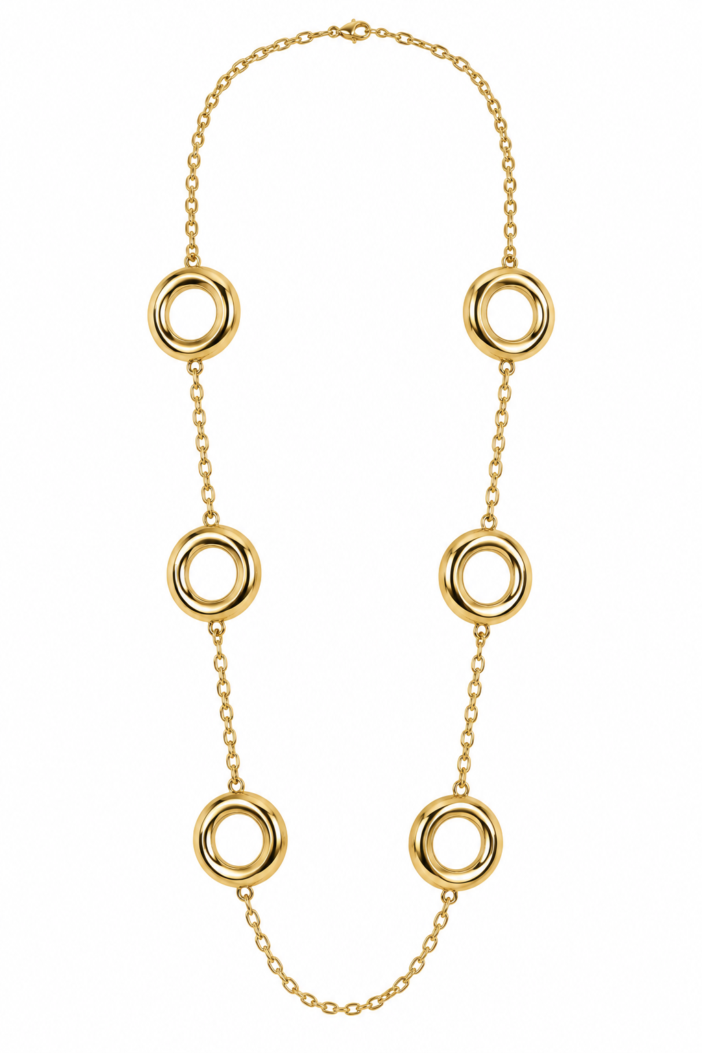 Collana lunga dorata