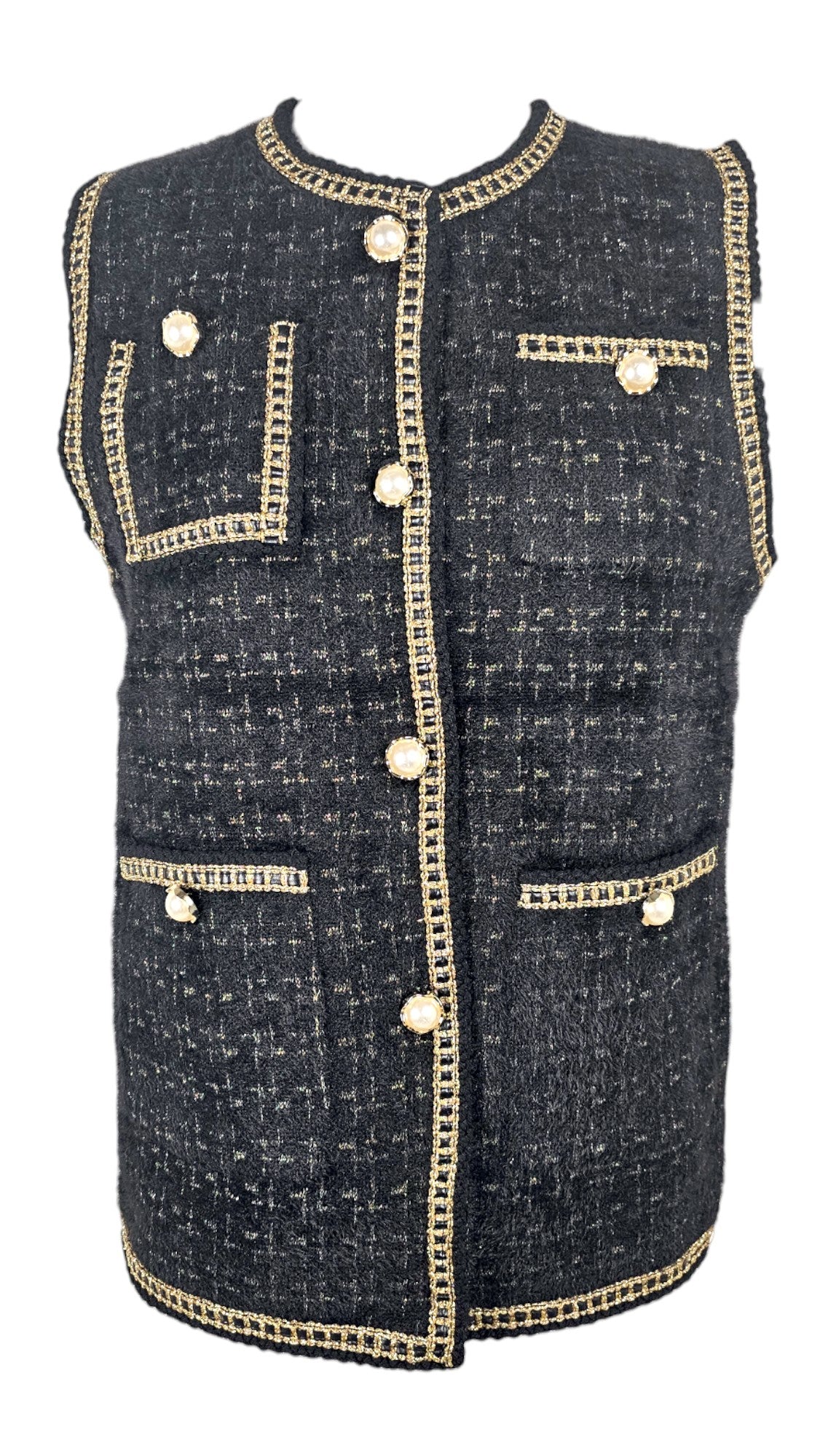Gilet smanicato in panno