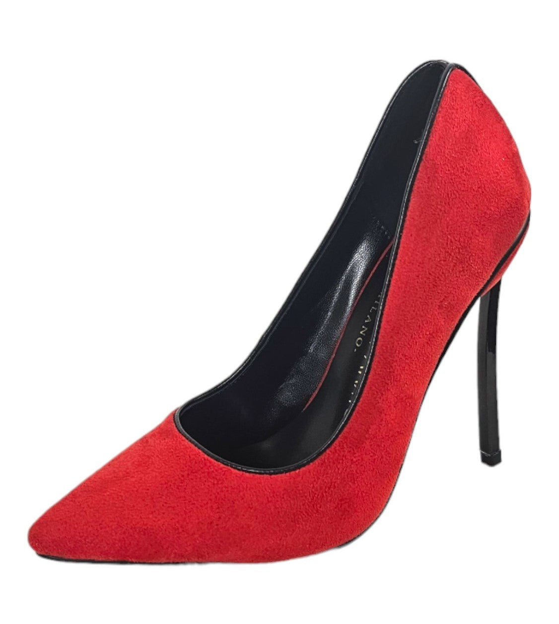 Decollete in camoscio rosse