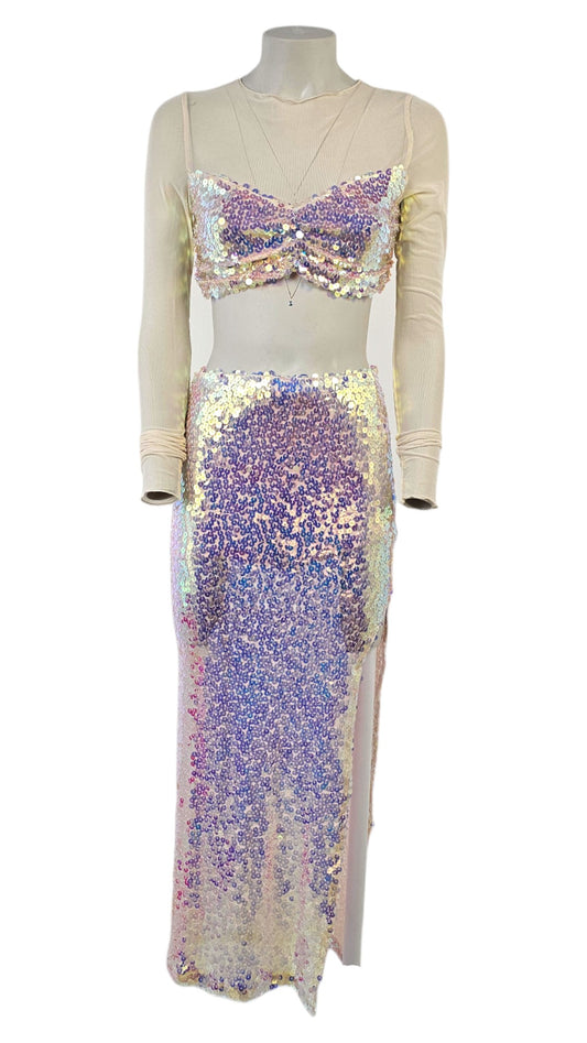 Completo, abito elegante con paillette