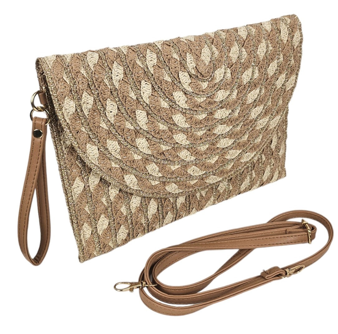 Borsa in vimini a pochette