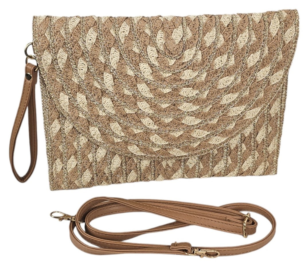 Borsa in vimini a pochette