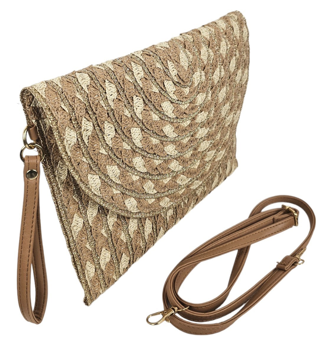 Borsa in vimini a pochette