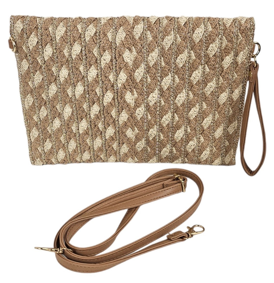 Borsa in vimini a pochette