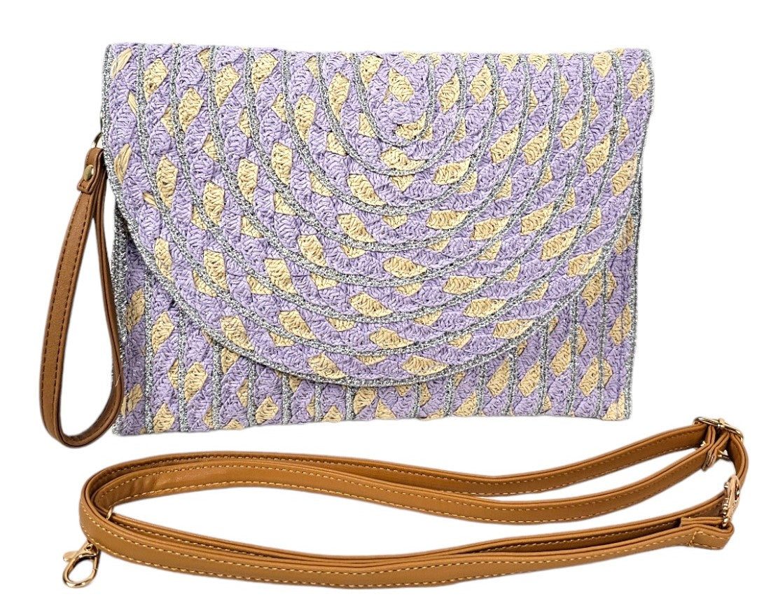 Borsa in vimini a pochette