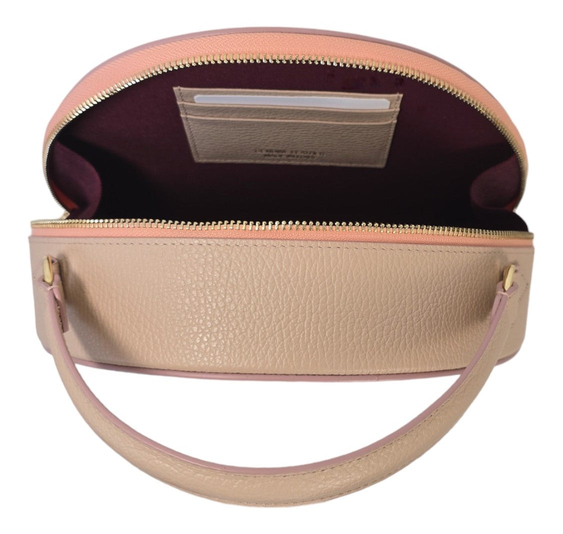 Borsa a mano rigida in pelle