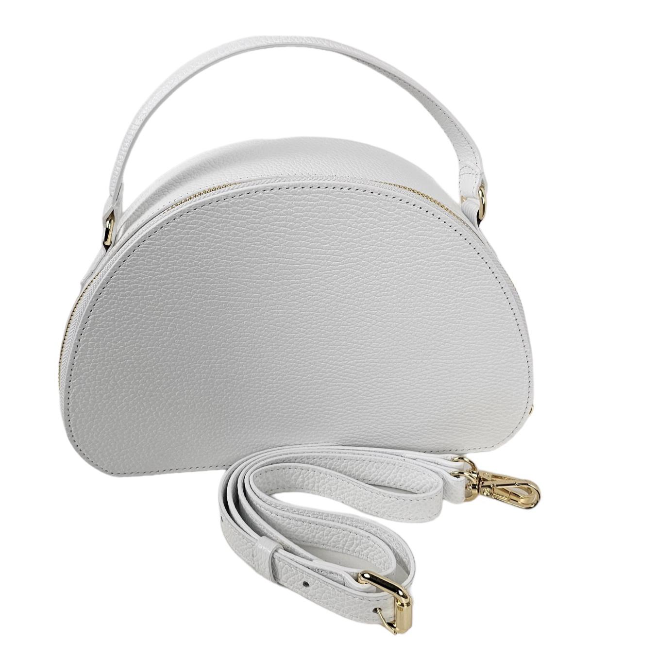 Borsa a mano rigida in pelle