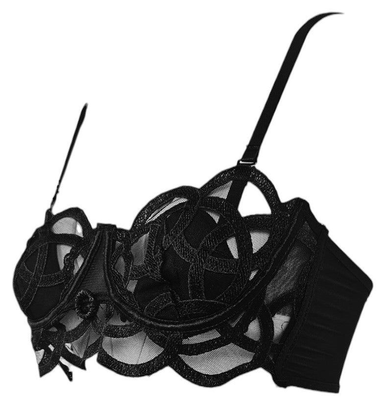 Corsetto nero trasparente