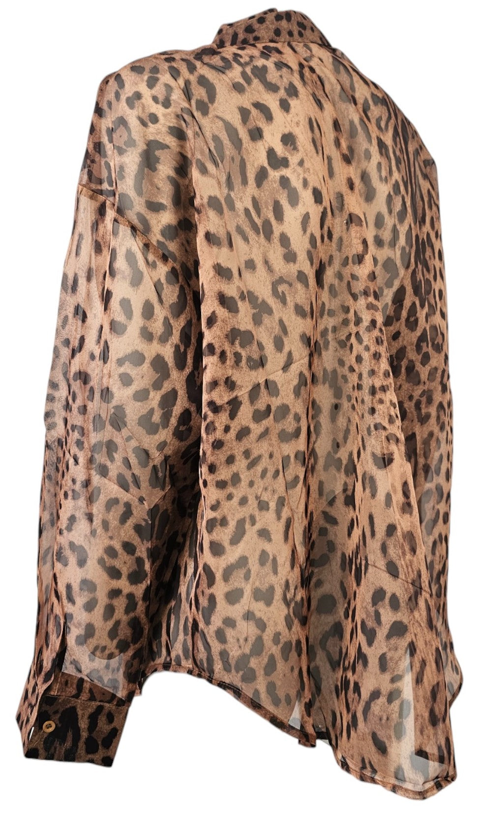 Camicia animalier oversize