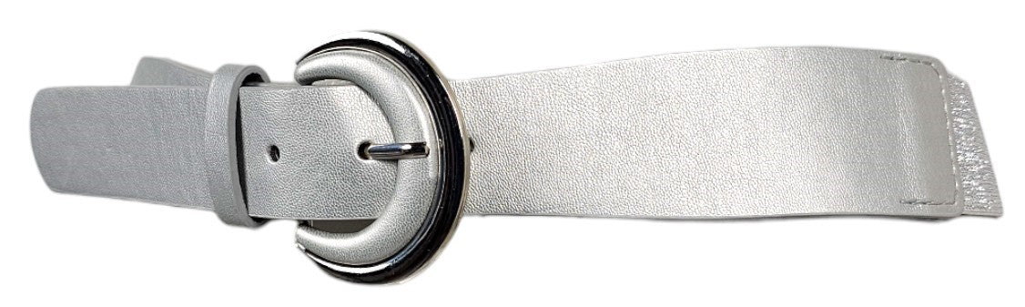 Cintura elastica grigio/alluminio